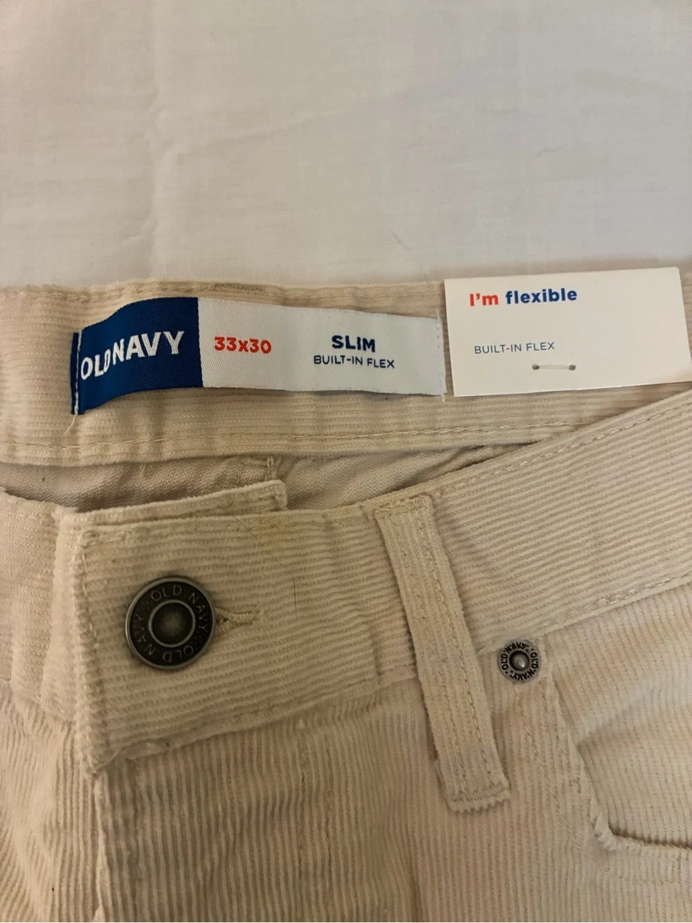 Old Navy Men’s Corduroy Pants in Beige